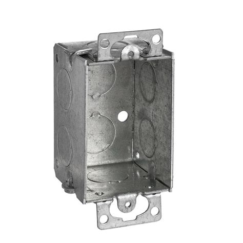 single gang box metal|1 gang steel outlet box.